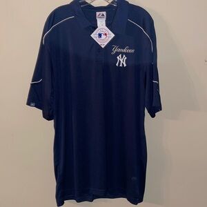 NWT Majestic NY Yankees polo shirt size - XL
